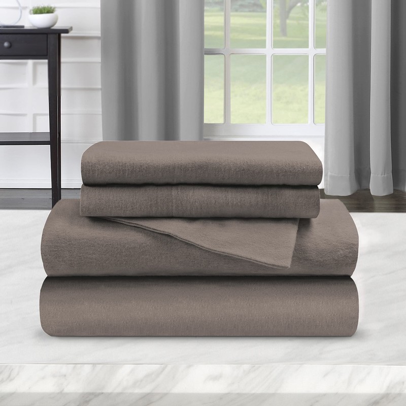 Superior Flannel Cotton Bed Sheet Set, Includes One Flat Sheet,