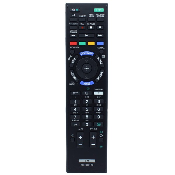 RM-ED061 Fernbedienung Ersatz für Sony TV KDL-48W605B KDL-40W605B KDL-32W600A KDL-32W603A