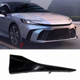 Chanjor Front Bumper Cover Lower Molding Trim Lip Spoiler Grill fit for Toyota Camry SE 2025 Glossy Black Right Passenger Side
