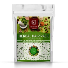 Herbal Hair Mix Powder for Hair Care By Hebhac Herbs Made with 17 Traditional Herbal Hair Oil Mix for Thick Long Hair Growth (7 oz)