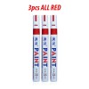 SNS 3pcs RED Paint Pen Markers Waterproof Permanent Car Tire