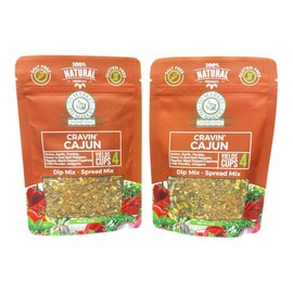 To Market - To Market, Gourmet Dip Mixes, Cheesballs & Spread Mixes, Variety Packs, Salt-Free, Gluten-Free, MSG-Free, No GMO (2 pack, Cravin' Cajun)