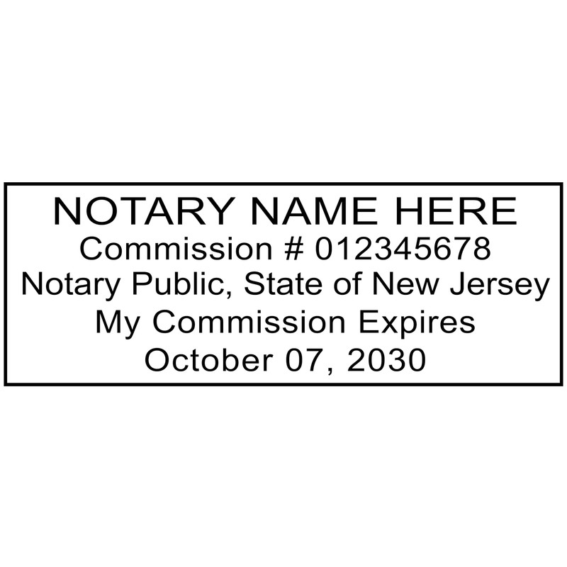 New Jersey Notary Stamp | Pink Exclusive Mobile Pocket Stamp