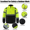 Ubon High Visibility Winter Safety Jackets for Men, Waterproof Reflective