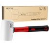 GETLITOOL Rubber Mallet Hammer 16oz, Non-Marking White Rubber Hammer ⌀=55mm