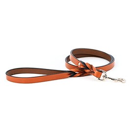 Braided Leather Leash, Standard Loop Handle with a Nickel-Plated or Brass Bolt Snap, Elegant Choice for Small, Medium and Large Dogs, Made in The USA