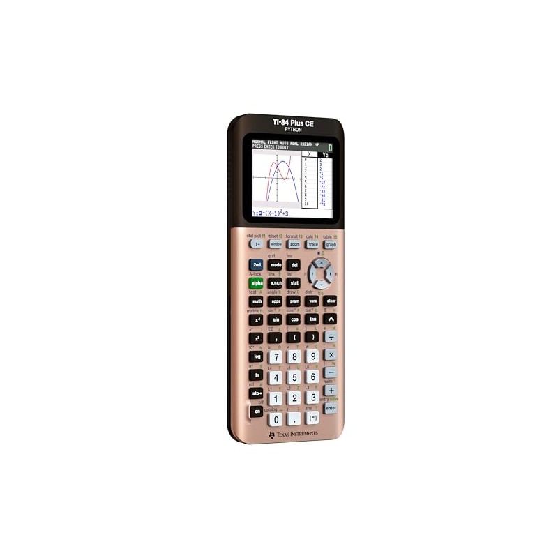 Calculadora gráfica TI-84 Plus CE, oro de curva rosa