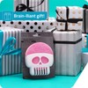 PELEG DESIGN Brain Drain White Skull Sponge Holder for Kitchen,