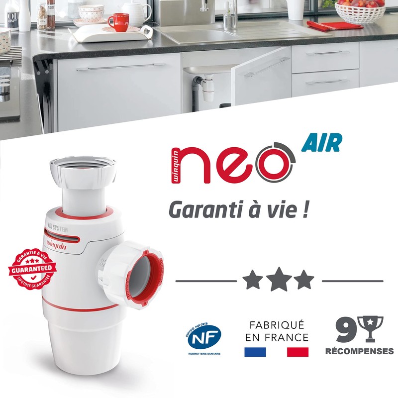 Wirquin D40 Neo AIR 30722160 Sink Drain Trap Diameter 40
