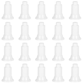 lasenersm 20 Pieces Plastic Divider Support Feet Isolation Board Supporty Feet Fish Tank Isolation Board Supporty Feet Aquarium Divider Support Feet Aquarium Isolation Board Supporty Feet, White