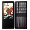 Phoenix Chopsticks Metal Reusable Designed In Korea Japanese Style Stainless