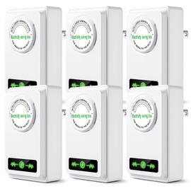 Papanoo Power Saver Pro, Pro Energy Power Saver Pro X Energy Saving Device Energy Savers Plug in Electricity Saving Box Reduces Energy Costs Stabilize Voltage, 6 Pack