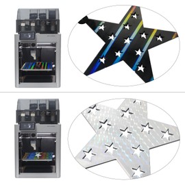 Imdinnogo 3D Printer Platform H1H Build Plate for Bambulabs X1 X1E X1C P1P P1S A1: 257x257mm Light Beam and Phantom Double Sided Smooth Flexible and Removable Hologram Spring Steel Sheet BCZAMD