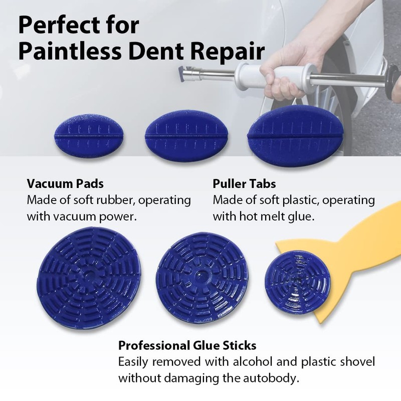 FIRSTINFO Air Suction Dent Puller Remover with 10 pcs Glue
