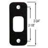 Danika Deadbolt Strike Plate Door Backplate 1 1/8" x 2