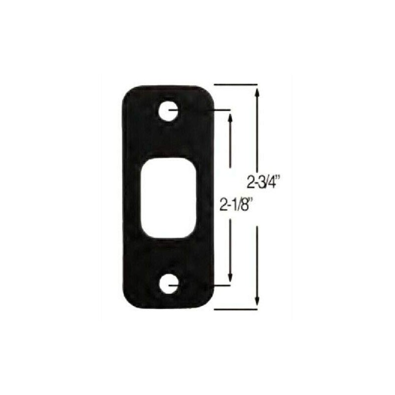 Danika Deadbolt Strike Plate Door Backplate 1 1/8" x 2