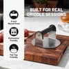 Burger Iron Smash Burger Press, 6 Inch Burger Press, Stainless