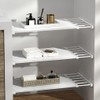 LIYIVNAA Extendable Closet Shelf Tension Rod Adjustable Clothes Hanger DIY