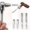 4 Pcs Drill Bit Adapter, 1/4 to 4mm Bit Adapter,