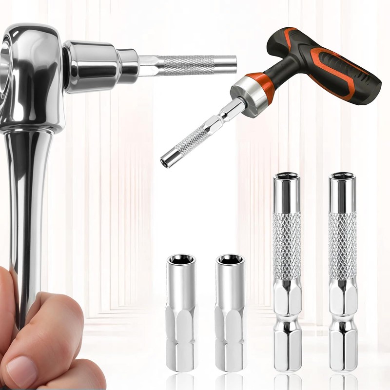 4 Pcs Drill Bit Adapter, 1/4 to 4mm Bit Adapter,