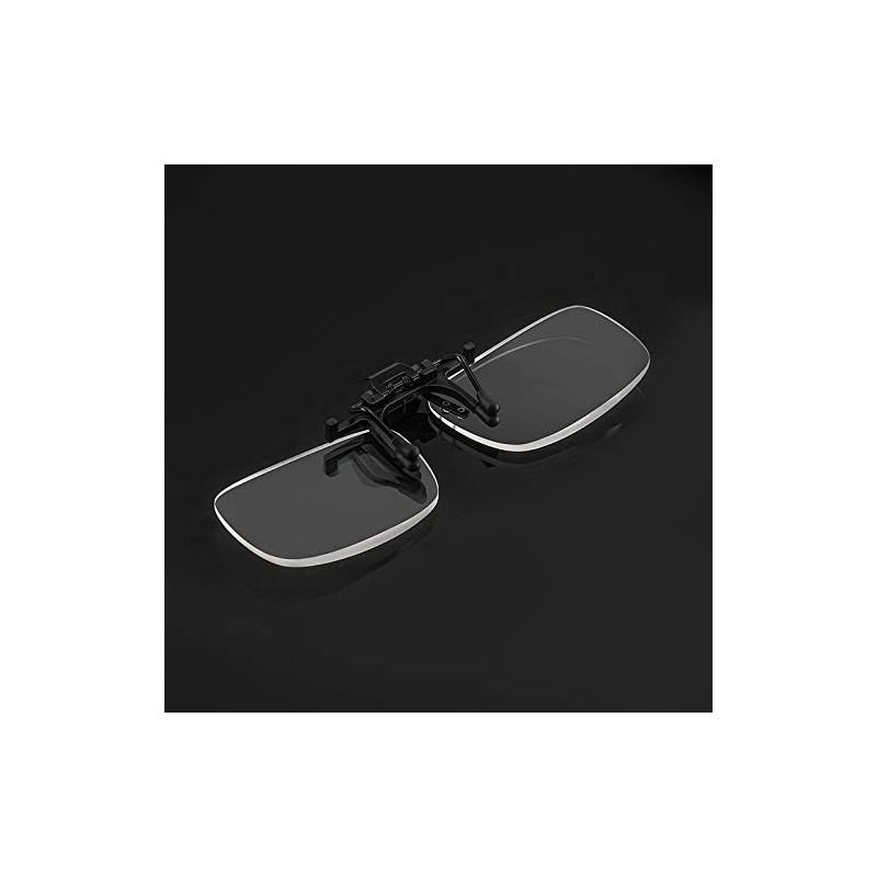 Clip-on Reading Glasses Reader (Black, +2.0)