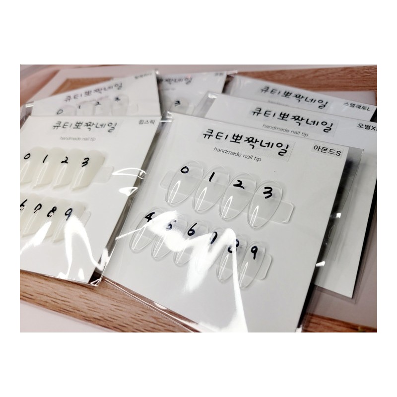 Nail tip size measuring tip - Oval / 네일팁 사이즈
