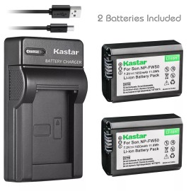 Kastar NP-FW50 Battery & USB Charger for Sony ILCE-6000 Alpha a6000, ILCE-QX1