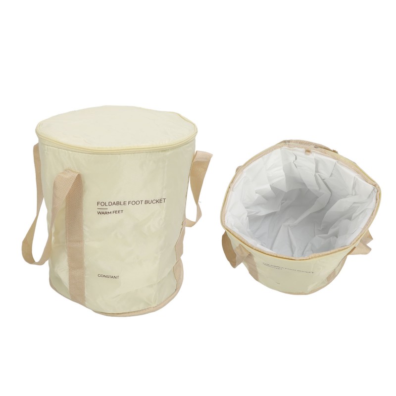 Foldable Foot Soaking Bag 5 Layer Insulation Portable Handle Collapsible
