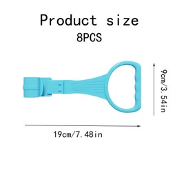 LQUCWEPP Lqucwepp 8PCS Baby Pull up Rings,Walk Assistant,Baby Walker, Baby Crib Hanging Rings for Kids Walking Training Tool,Multi Color, No Ordor