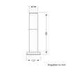 ledscom.de Poru Path Light / Bollard Light for Outdoor Use,