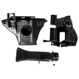 KUAFU Air Intake Tube Inlet & Air Intake Box Compatible with 2019-2023 Dodge Charger SRT Hellcat Replacement for 6842623AA 68175164AC 68394595AA Black Plastic