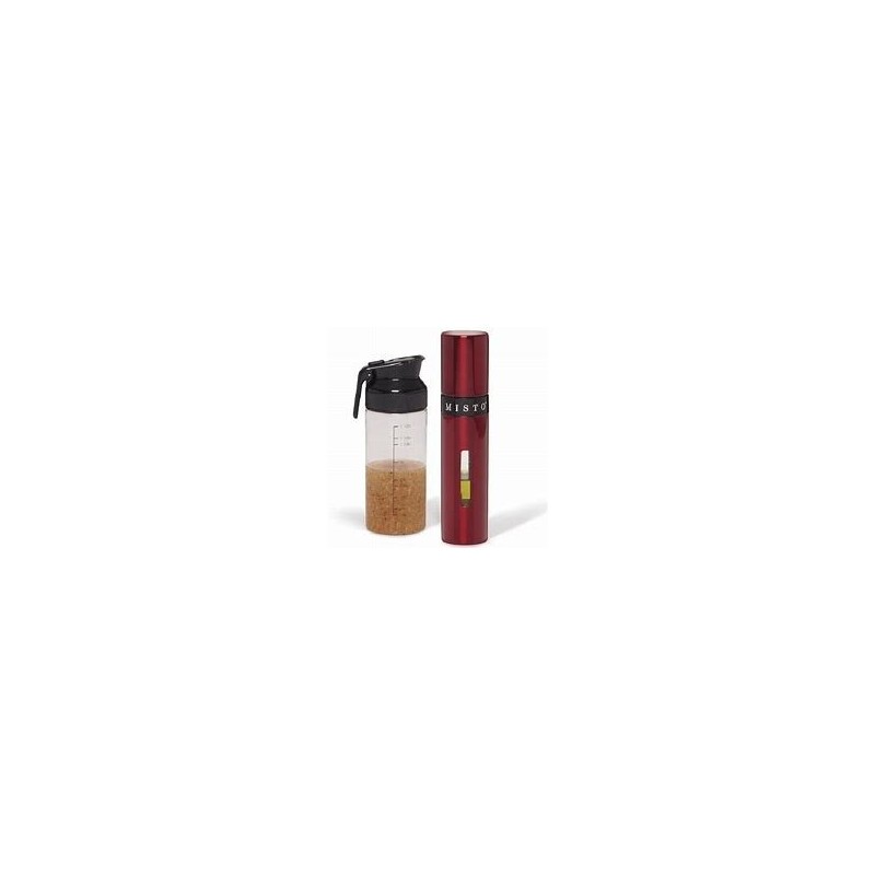 Misto Oil Sprayer & Salad Dressing Shaker-Red