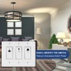 GOMAKERER Pack of 780 Light Switch Stickers, 2 Types Transparent