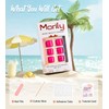 Morily Hot Pink Press on Toenails Short Square Fake Toenails