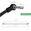 GOGHOST 18 Inch Guitar Patch Cables, 1/4" TS Right Angle