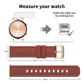 Nemheng 20 mm Watch Strap, Quick Release Women's Men's Fitness Watch Replacement Strap N1, N5 Smartwatch
