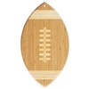 Totally Bamboo Football Shaped Bamboo Wood Cutting Board and Charcuterie