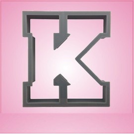 Varsity Letter K Cookie Cutter 3 Inch (plastic)