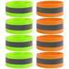 HAIKING Reflective Running Gear, 8 Pcs Runners Reflective Wristbands for