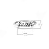 Boma Jewelry Sterling Silver Faith Script Ring, Size 9