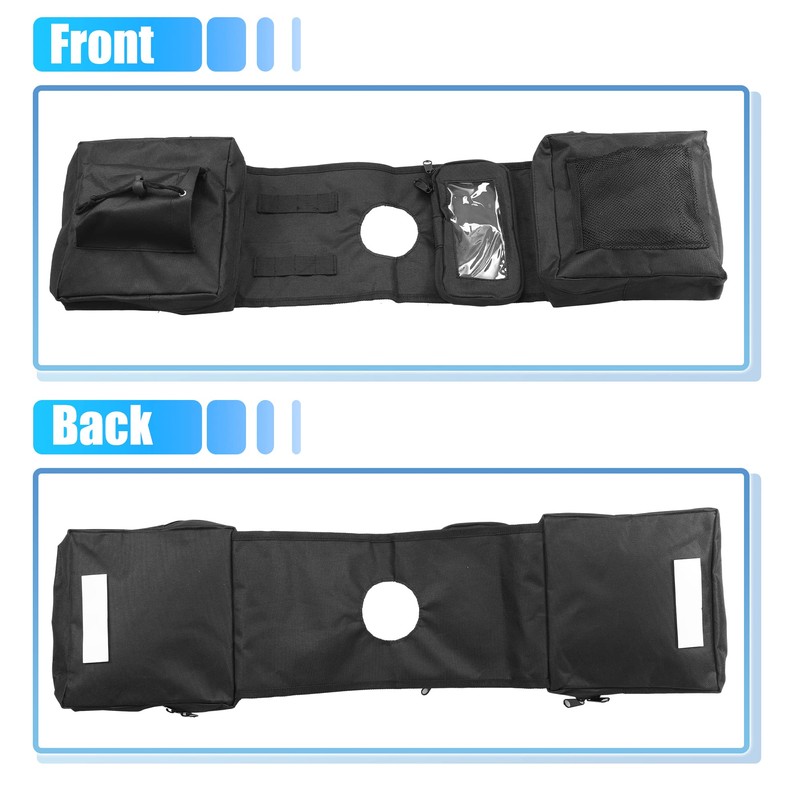 QUARKZMAN ATV Tank Saddle Storage Bag Phone Bag with Zip