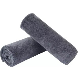 Sinland 신랜드 마이크로파이버 페이셜 천 고속 건조 행주 12인치 x 그레이 2팩 [Greyx10] Shinland Microfiber Facial Cloth Fast Drying Wipe 12 Inch x Gray 2 Pack [Greyx10]