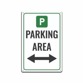 JP's Parcels Warning Parking Area, Lot, Space at Cabin, Lodge, Air B&B Metal Sign 12 x 8 in.