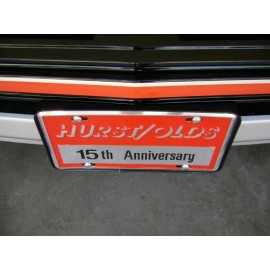 Gbodyparts 81-88 Cutlass Front Bumper Tag Mount Bracket Holder 83"Hurst Olds" License Plate
