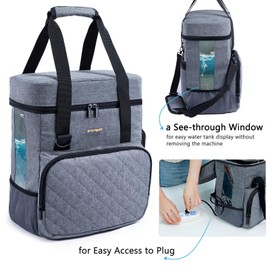 SFYBYHEART Carrying Case Compatible with Baby Brezza Formula Pro Advanced Formula Dispenser Machine Carrying Bag - Baby Formula Mixer Travel Bag with Pockets for Baby Essential, Pumps, Baby Bottles