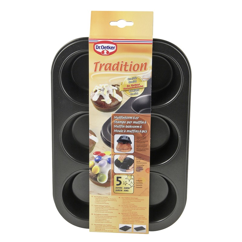 Dr. Oetker Muffinform 6-er Mini Ø 7 cm, Cupcake Form