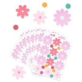10 Sheets Daisy Flower Wall Stickers, Cute Colorful Floral Wall Stickers, Vinyl Wall Flowers Decals Decoration, Suitable for Daycare, Bedrooms, Living Rooms, Home Decor