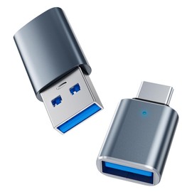 USB C Female to USB Male Adapter USB-C & USB 3.0 Converter Adapter [2 Pack, OTG Support, 5Gbps Fast Data Transfer, Rapid Charging] Type-A to Type-C & Type C Female to USB Type A 3.0 Male Converter