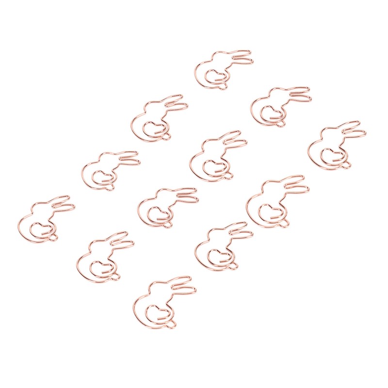 160Pcs Kids Paper Clips Bunny Style Smoothing Strong Metal Exquisite