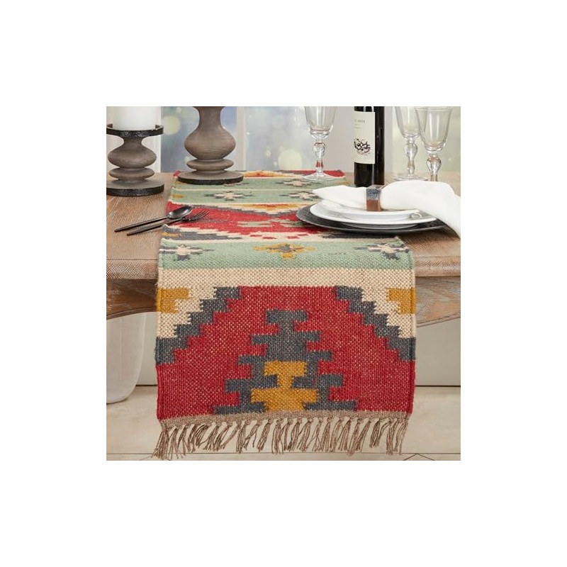 Tribal Tapestry Kilim Table Runner